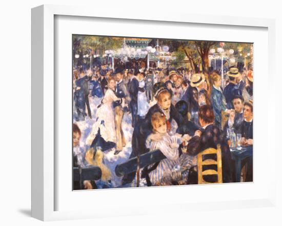 Le Moulin de la Gallette-Pierre-Auguste Renoir-Framed Art Print