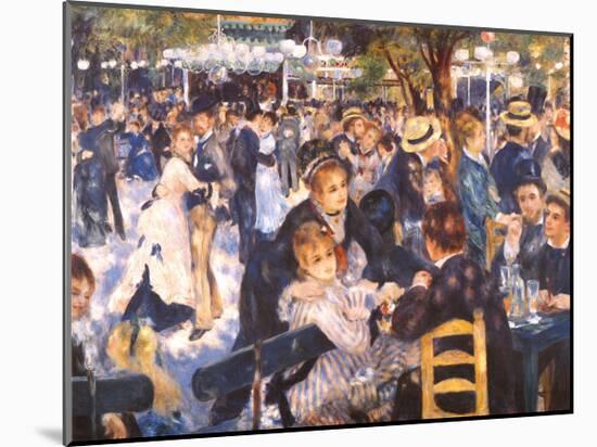 Le Moulin de la Gallette-Pierre-Auguste Renoir-Mounted Art Print