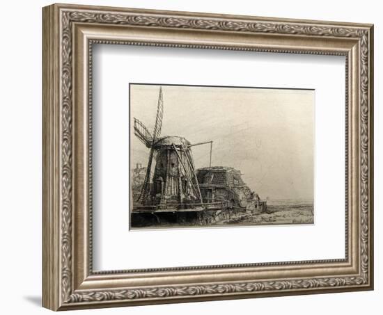 Le Moulin de Rembrandt Bartsch (B233)-Amand Durand-Framed Collectable Print