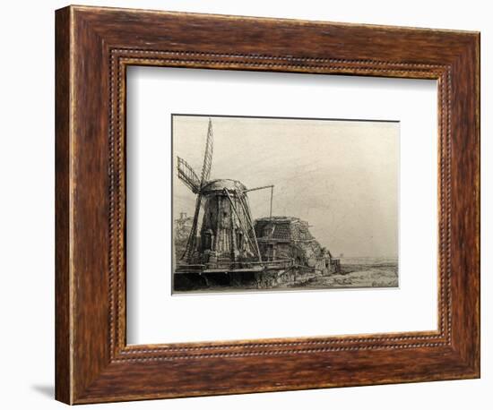 Le Moulin de Rembrandt Bartsch (B233)-Amand Durand-Framed Collectable Print