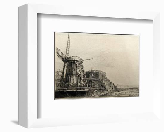 Le Moulin de Rembrandt Bartsch (B233)-Amand Durand-Framed Collectable Print