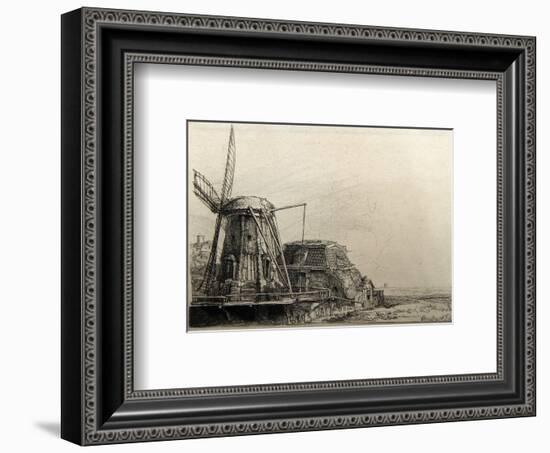 Le Moulin de Rembrandt Bartsch (B233)-Amand Durand-Framed Collectable Print