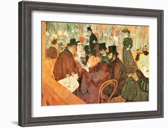 Le Moulin Rouge-Henri de Toulouse-Lautrec-Framed Art Print