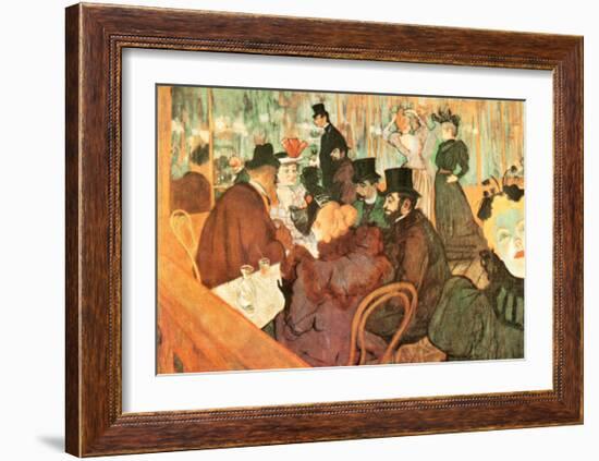 Le Moulin Rouge-Henri de Toulouse-Lautrec-Framed Art Print