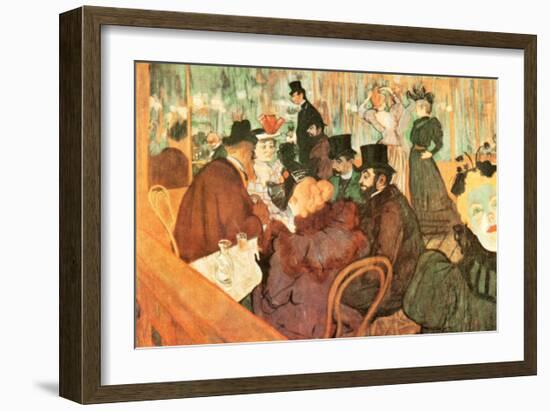 Le Moulin Rouge-Henri de Toulouse-Lautrec-Framed Art Print