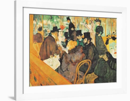 Le Moulin Rouge-Henri de Toulouse-Lautrec-Framed Art Print