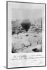 Le Neptune Hot Air Balloon Taking Off from Place St Pierre in Montmatre During the Siege of…-Nadar-Mounted Photographic Print