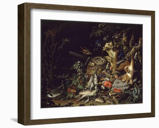 Le Nid de pinsons-Abraham Mignon-Framed Giclee Print