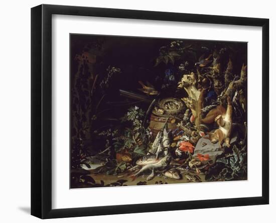 Le Nid de pinsons-Abraham Mignon-Framed Giclee Print