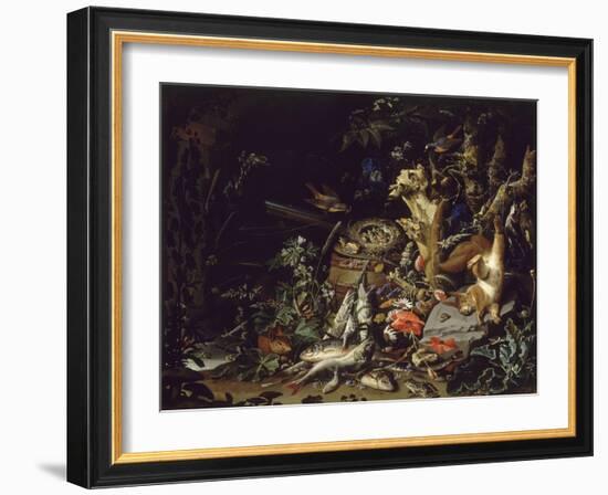 Le Nid de pinsons-Abraham Mignon-Framed Giclee Print