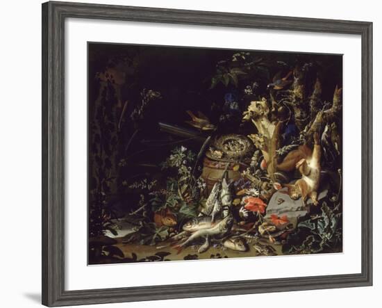 Le Nid de pinsons-Abraham Mignon-Framed Giclee Print