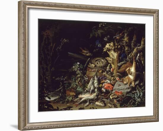 Le Nid de pinsons-Abraham Mignon-Framed Giclee Print