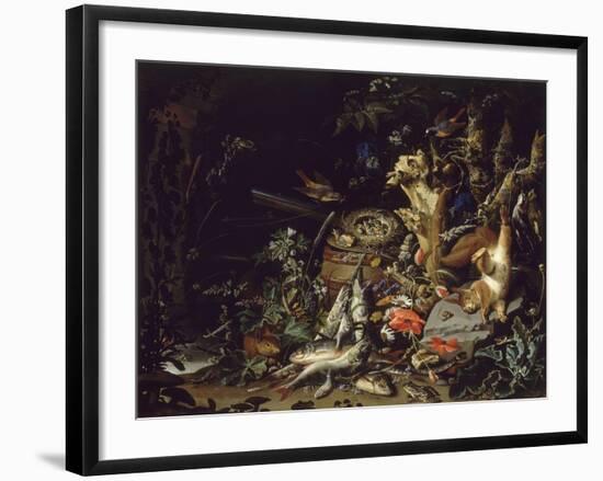 Le Nid de pinsons-Abraham Mignon-Framed Giclee Print