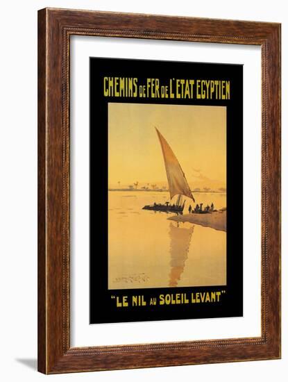 Le Nil au Soleil Levant-D. Rudeman-Framed Art Print