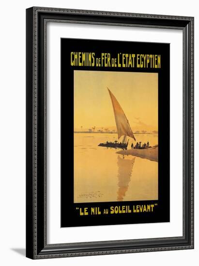 Le Nil au Soleil Levant-D. Rudeman-Framed Art Print