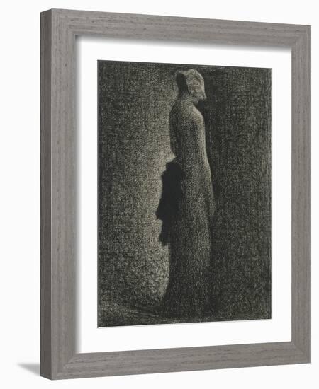 Le Noeud noir-Georges Seurat-Framed Giclee Print