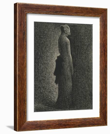 Le Noeud noir-Georges Seurat-Framed Giclee Print