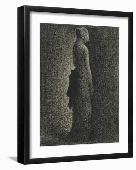 Le Noeud noir-Georges Seurat-Framed Giclee Print