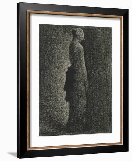 Le Noeud noir-Georges Seurat-Framed Giclee Print