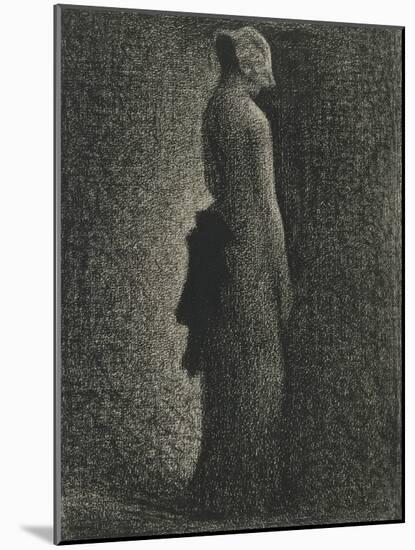 Le Noeud noir-Georges Seurat-Mounted Giclee Print