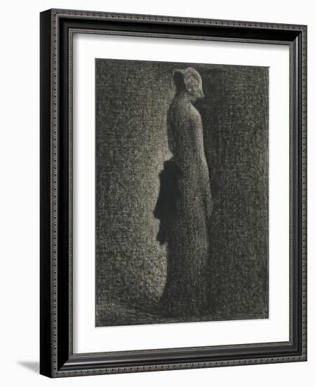 Le Noeud noir-Georges Seurat-Framed Giclee Print