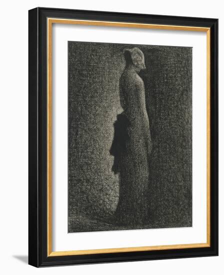 Le Noeud noir-Georges Seurat-Framed Giclee Print