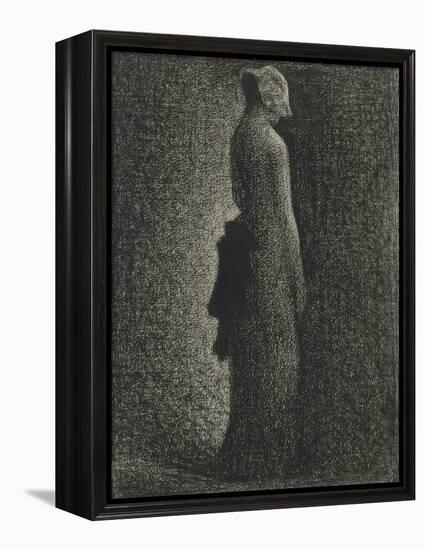 Le Noeud noir-Georges Seurat-Framed Premier Image Canvas