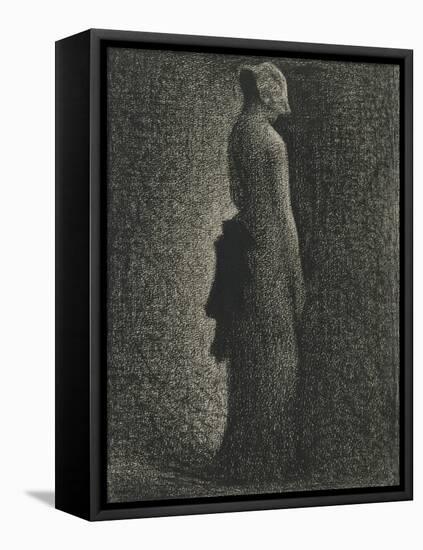 Le Noeud noir-Georges Seurat-Framed Premier Image Canvas