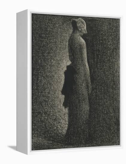 Le Noeud noir-Georges Seurat-Framed Premier Image Canvas