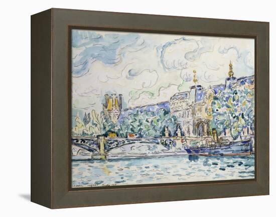 Le Palais Du Louvre, 1910-Paul Signac-Framed Premier Image Canvas