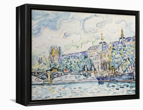 Le Palais Du Louvre, 1910-Paul Signac-Framed Premier Image Canvas