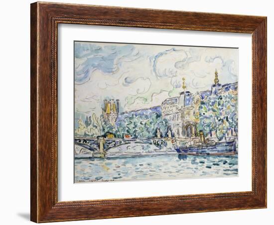 Le Palais Du Louvre, 1910-Paul Signac-Framed Giclee Print