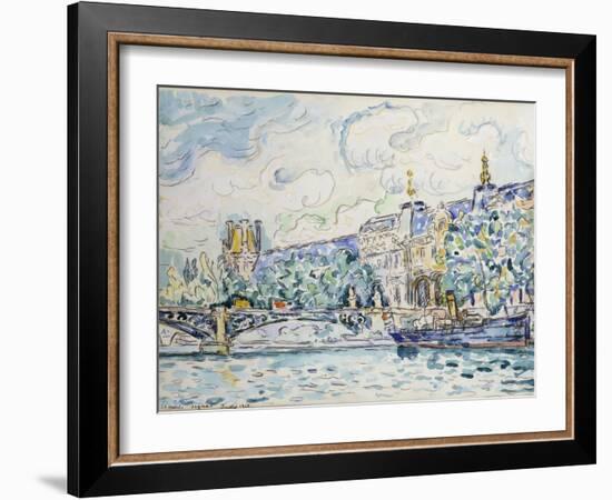 Le Palais Du Louvre, 1910-Paul Signac-Framed Giclee Print