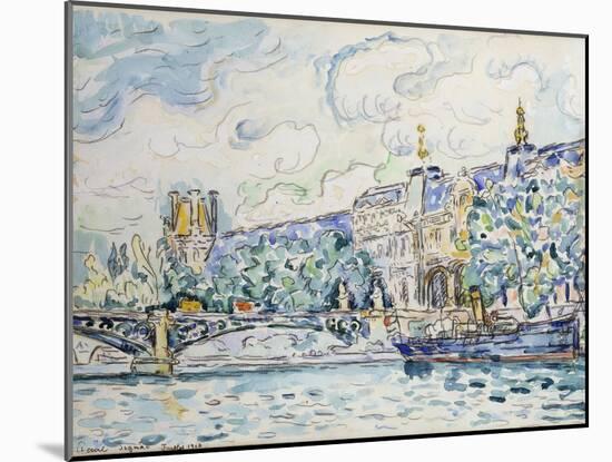 Le Palais Du Louvre, 1910-Paul Signac-Mounted Giclee Print