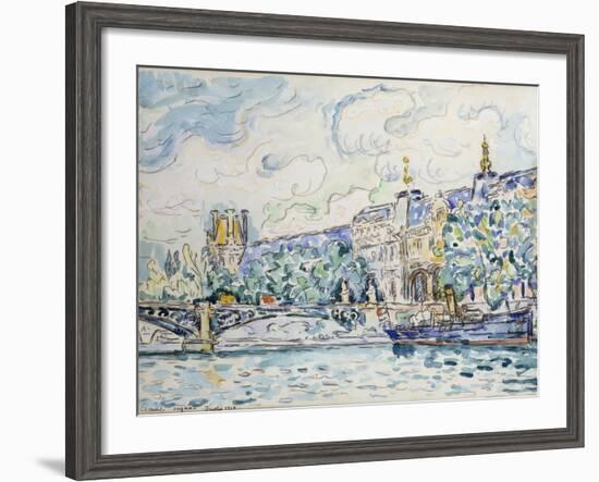 Le Palais Du Louvre, 1910-Paul Signac-Framed Giclee Print