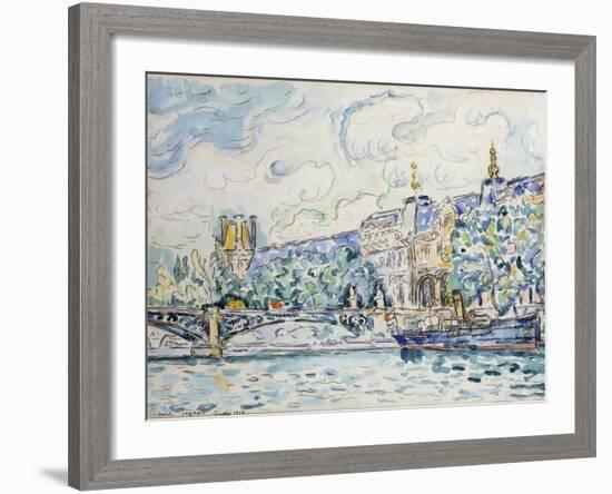 Le Palais Du Louvre, 1910-Paul Signac-Framed Giclee Print