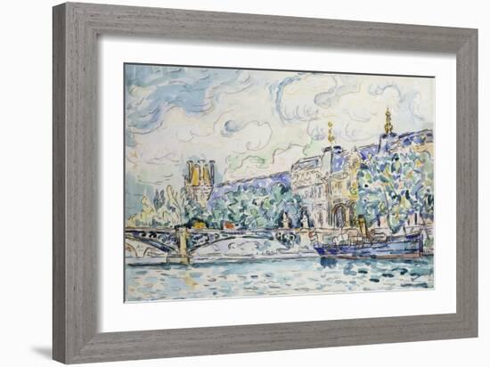 Le Palais du Louvre-Paul Signac-Framed Giclee Print