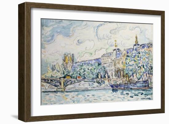 Le Palais du Louvre-Paul Signac-Framed Giclee Print