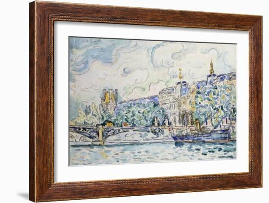 Le Palais du Louvre-Paul Signac-Framed Giclee Print