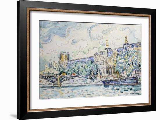 Le Palais du Louvre-Paul Signac-Framed Giclee Print