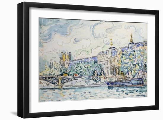 Le Palais du Louvre-Paul Signac-Framed Giclee Print