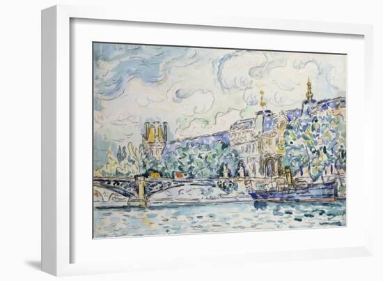 Le Palais du Louvre-Paul Signac-Framed Giclee Print