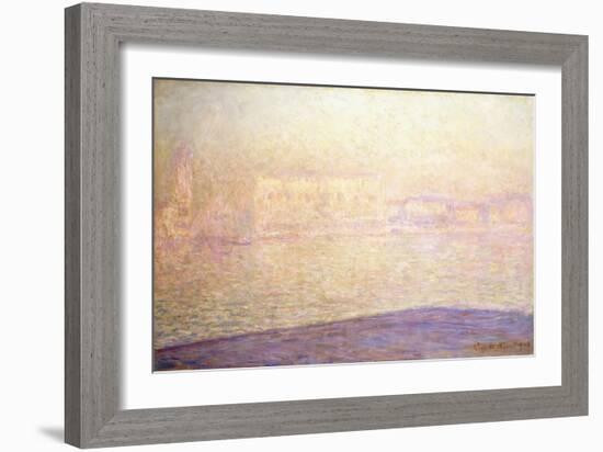 Le Palais Ducal Vu de Saint-Georges Majeur, 1908-Claude Monet-Framed Giclee Print