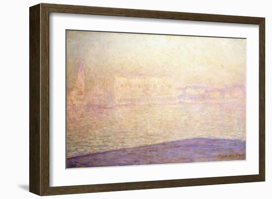 Le Palais Ducal Vu de Saint-Georges Majeur, 1908-Claude Monet-Framed Giclee Print