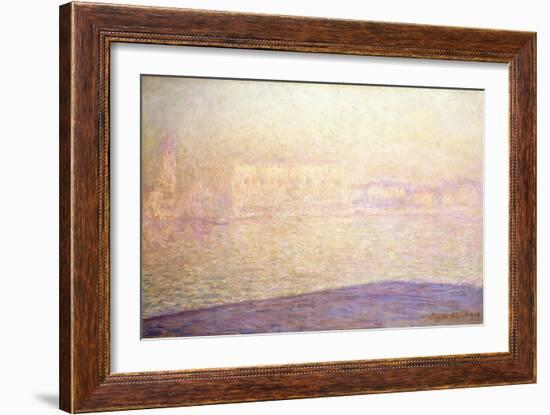 Le Palais Ducal Vu de Saint-Georges Majeur, 1908-Claude Monet-Framed Giclee Print