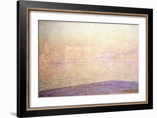 Le Palais Ducal Vu de Saint-Georges Majeur, 1908-Claude Monet-Framed Giclee Print