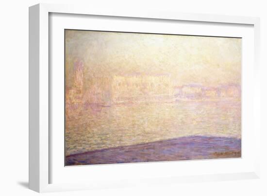 Le Palais Ducal Vu de Saint-Georges Majeur, 1908-Claude Monet-Framed Giclee Print