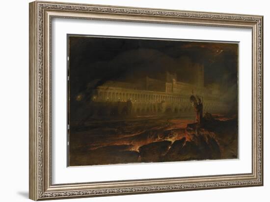 Le Pandemonium (Milton, Paradise Lost)-John Martin-Framed Giclee Print