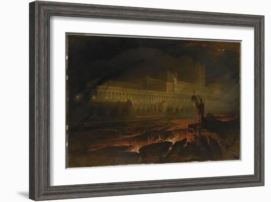 Le Pandemonium (Milton, Paradise Lost)-John Martin-Framed Giclee Print