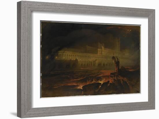 Le Pandemonium (Milton, Paradise Lost)-John Martin-Framed Giclee Print